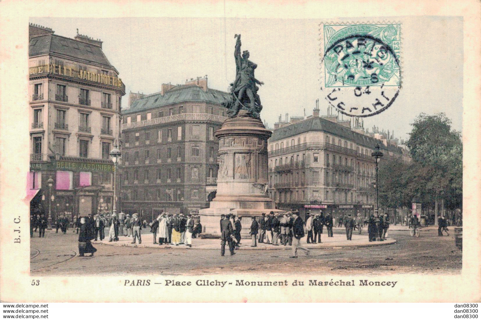 75 PARIS PLACE CLICHY MONUMENT DU MARECHAL MONCEY - Plätze