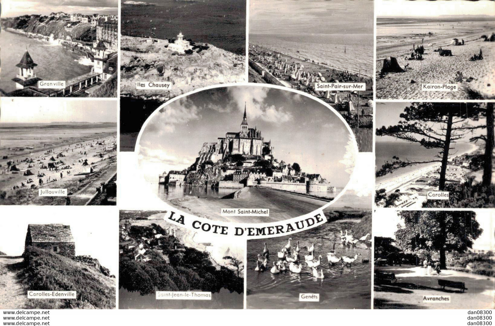 LA COTE D'EMERAUDE 11 VUES DE 11 VILLES  DE NORMANDIE  CPSM - Basse-Normandie