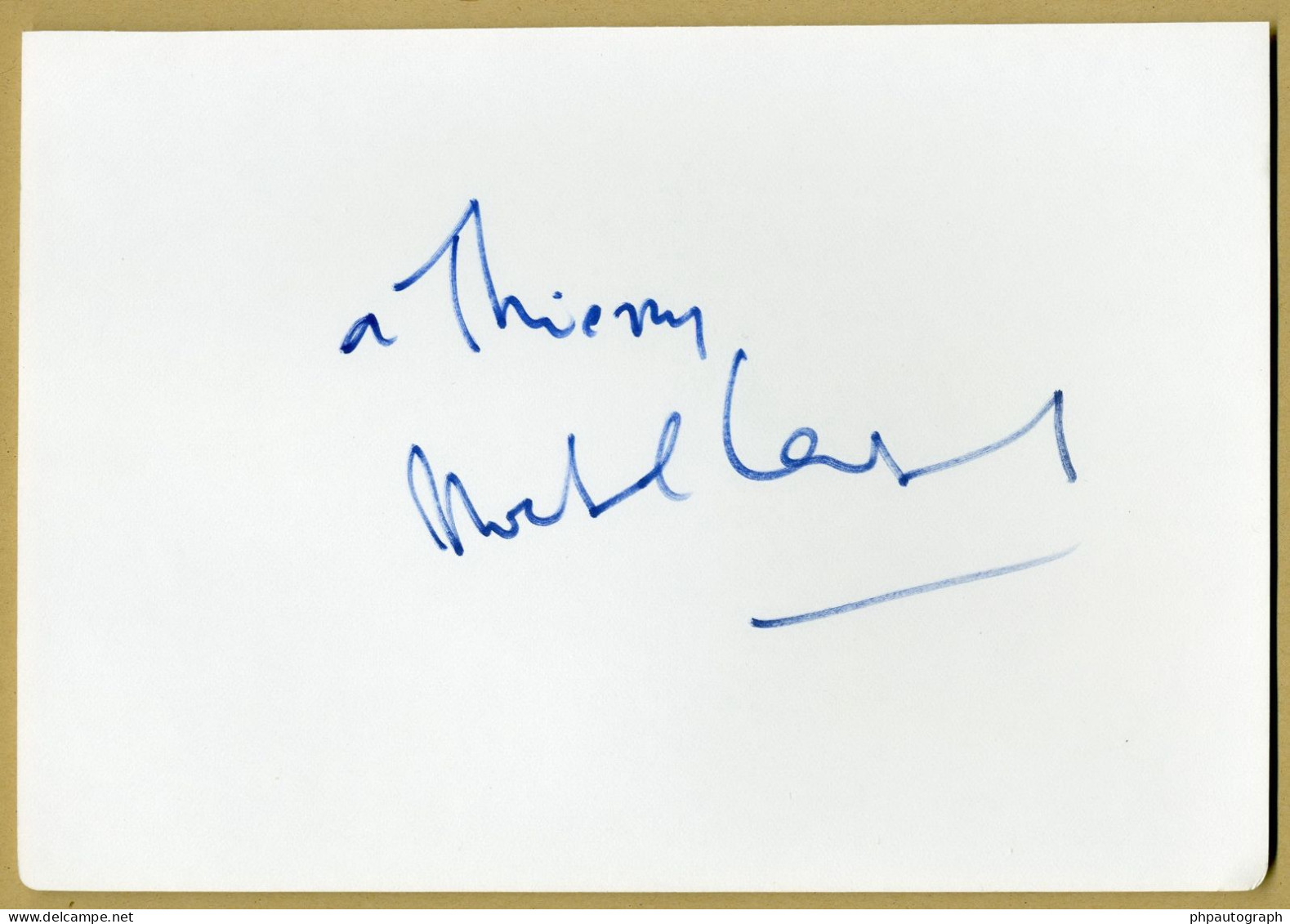 Michel Legrand (1932-2019) - Signed Album Page + Photo - Paris 1987 - COA - Chanteurs & Musiciens
