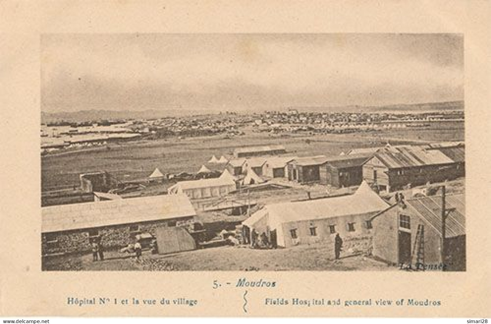 MOUDROS - N° 5 - HOPITAL N° 1 ET LA VUE DU VILLAGE - Griechenland