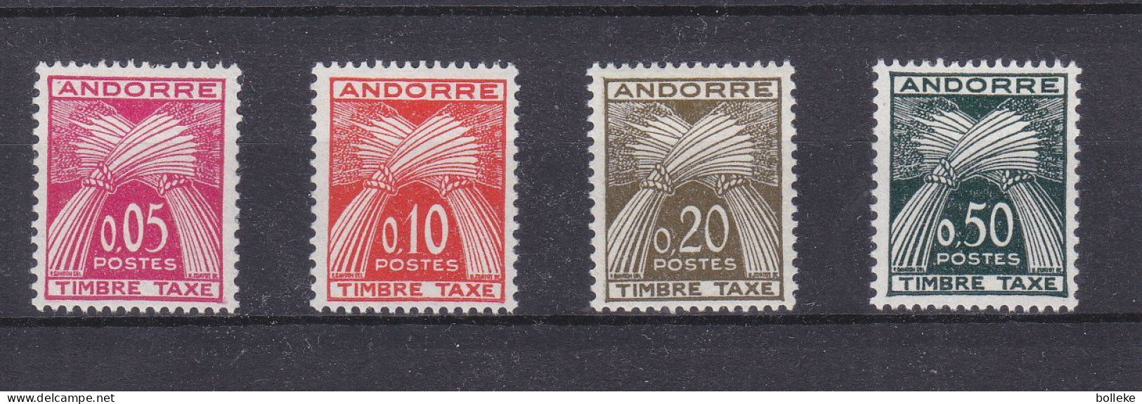 Andorre Français - Yvert Taxe 42 / 5 ** - Valeur 70,00 Euros - - Unused Stamps