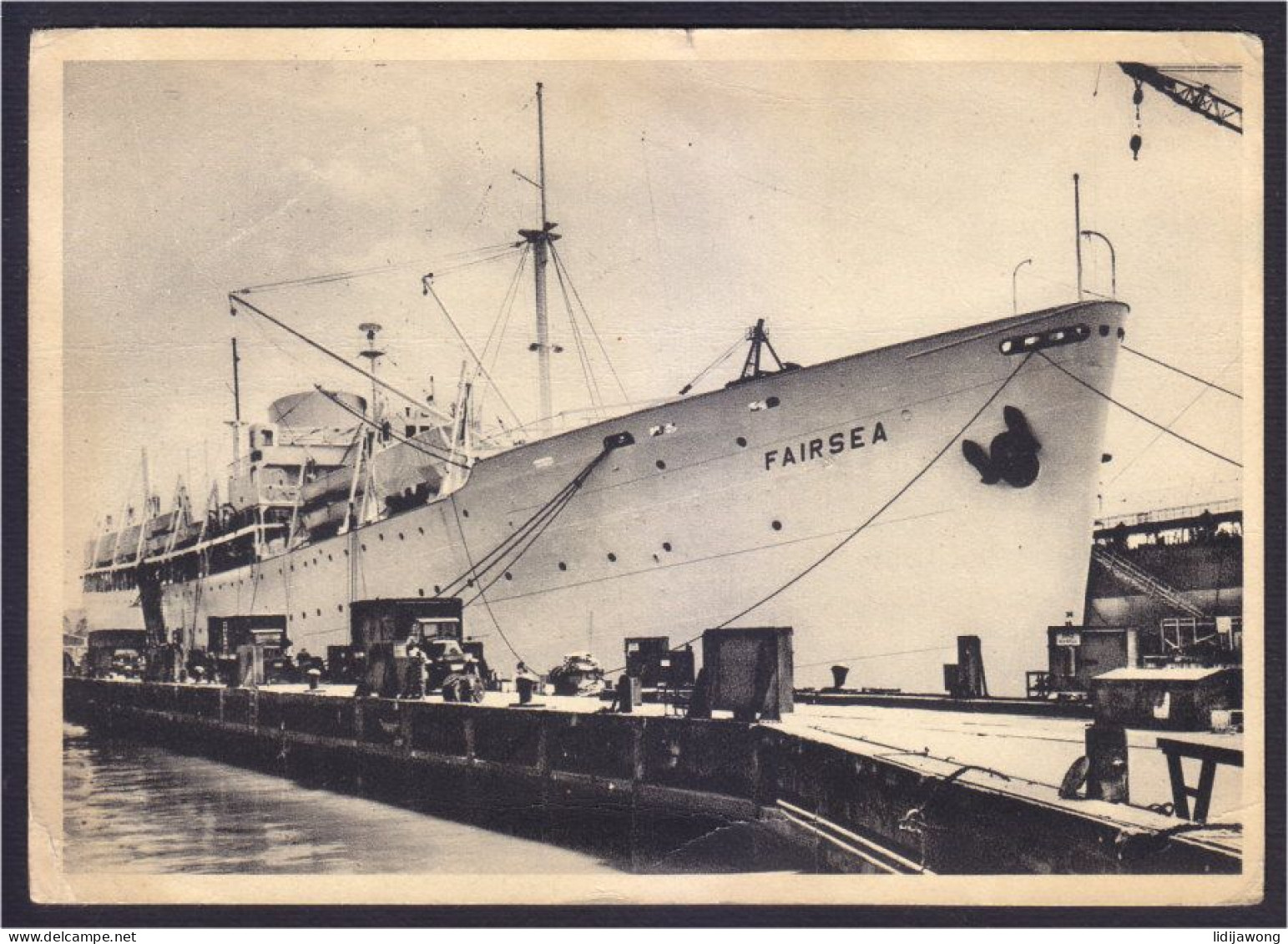 Fairsea - Passenger Ship Paquebot Old Postcard (see Sales Conditions) - Ferries
