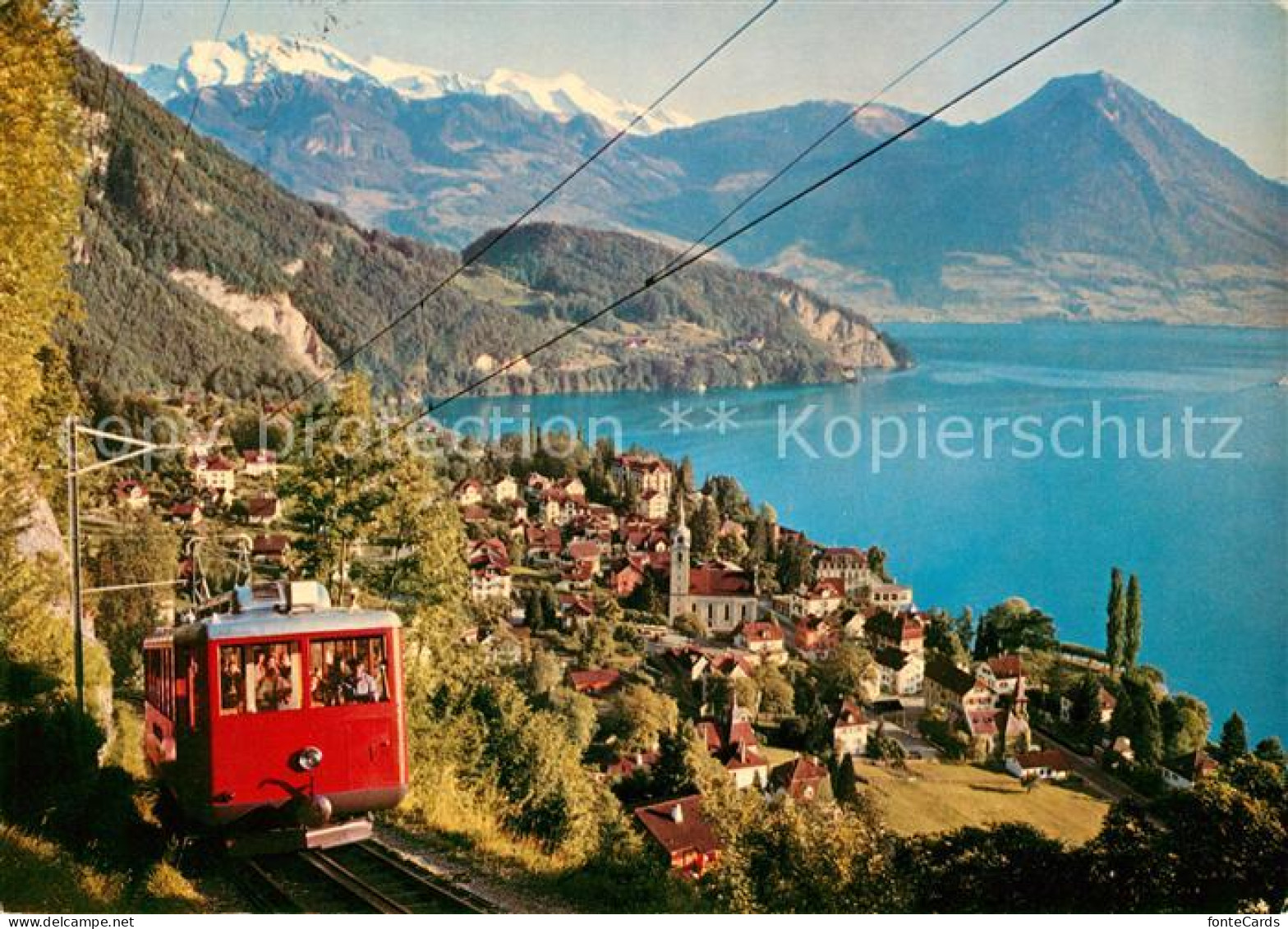 13050677 Vitznau Mit Rigi Bahn Und Nidwaldner Alpen Vitznau - Autres & Non Classés