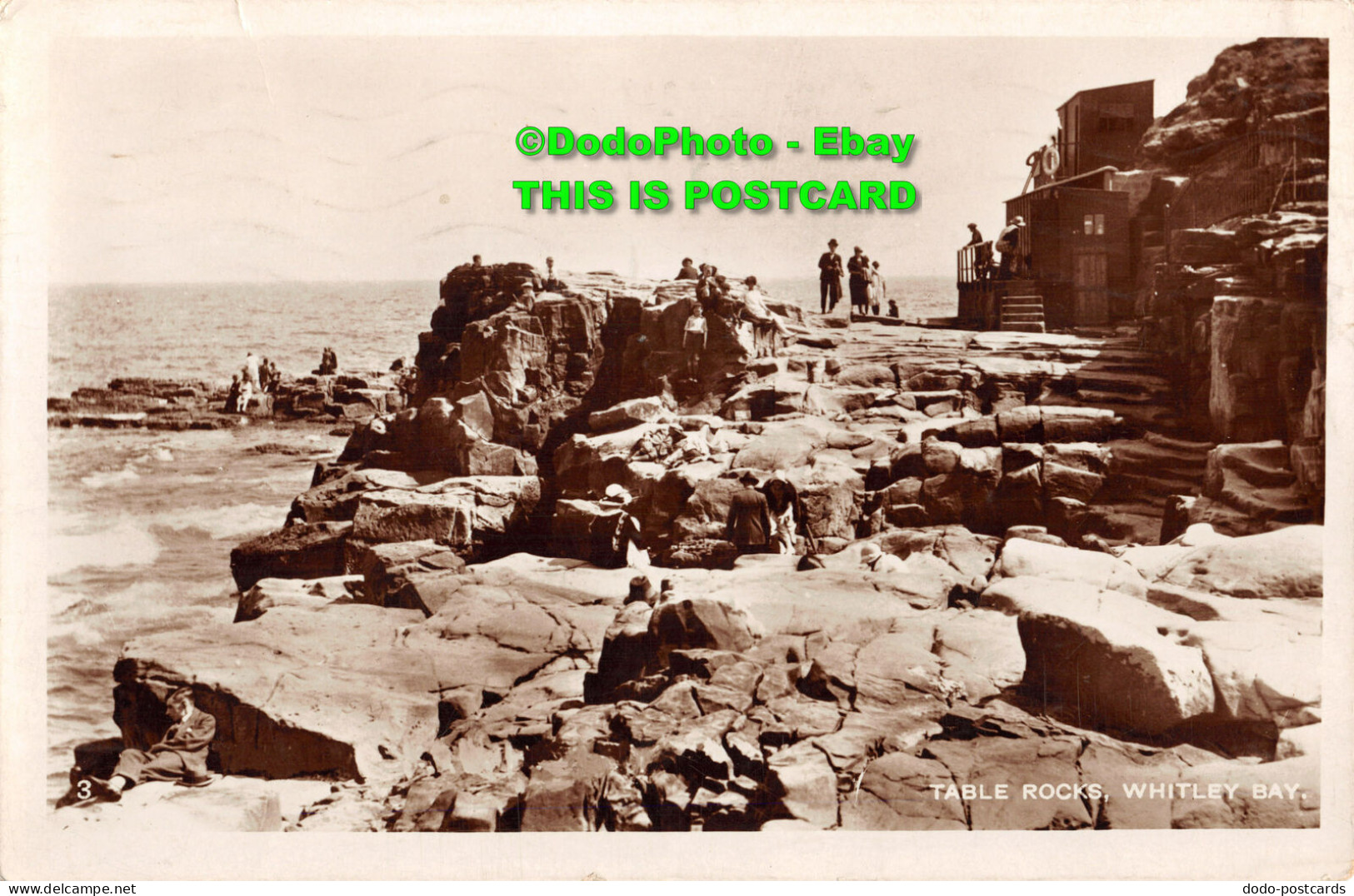 R356109 3. Table Rocks. Whitley Bay. RP. 1931 - Monde