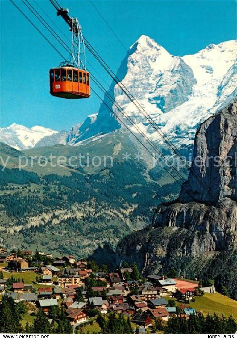 13043519 Muerren BE Schilthornbahn Wetterhorn Eiger Berner Alpen Muerren BE - Other & Unclassified