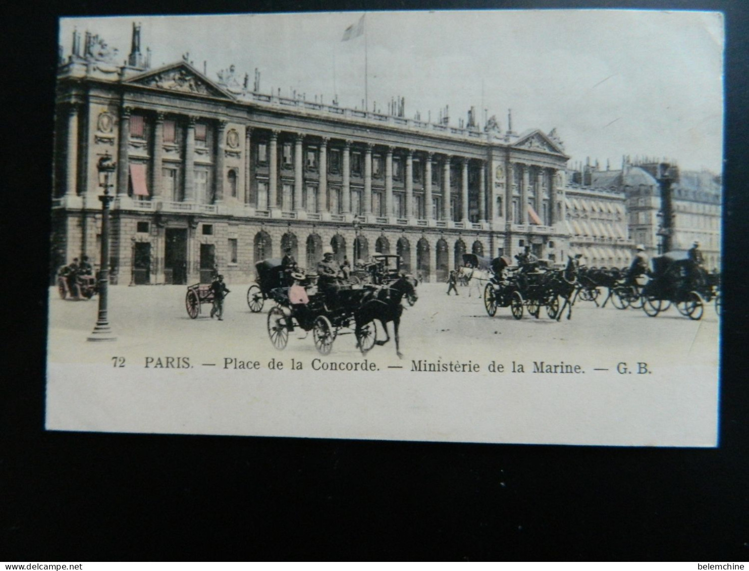 PARIS                      PLACE DE LA CONCORDE            MINISTERIE DE LA MARINE - Distretto: 01