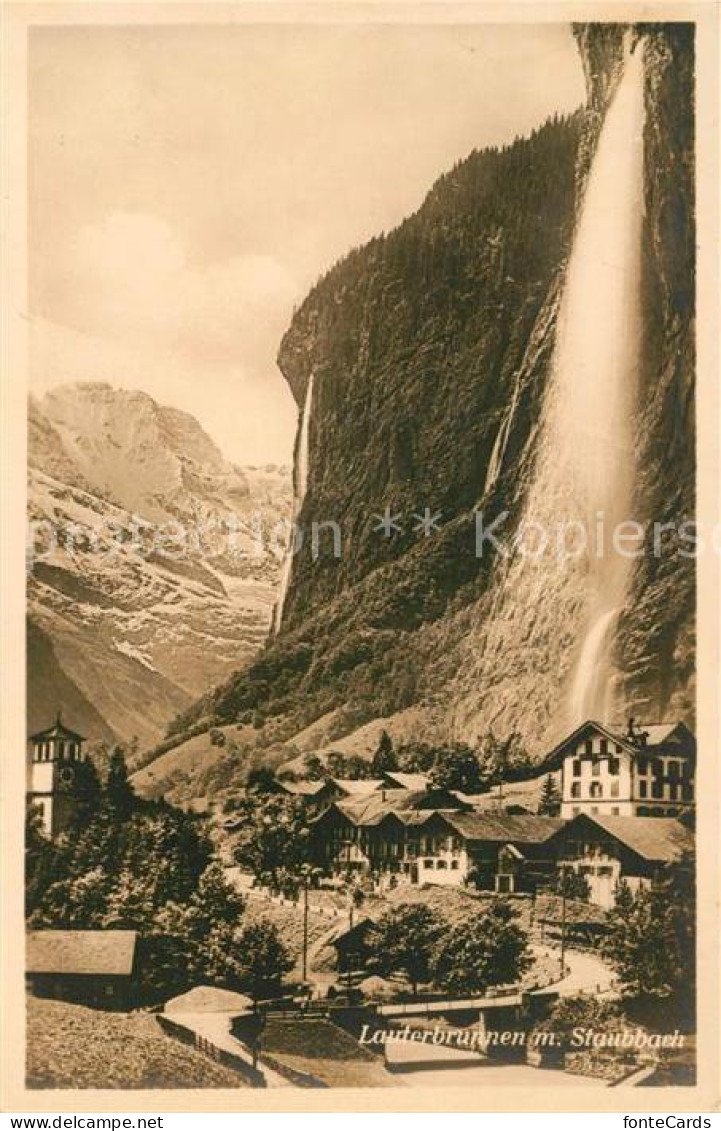 13038949 Lauterbrunnen BE Mit Staubbach Wasserfall Lauterbrunnen - Other & Unclassified