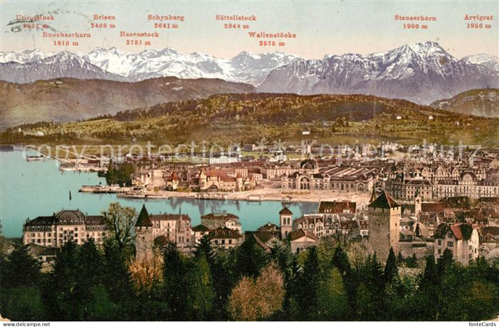 13038639 Luzern LU Panorama Mit Alpenblick Luzern - Sonstige & Ohne Zuordnung