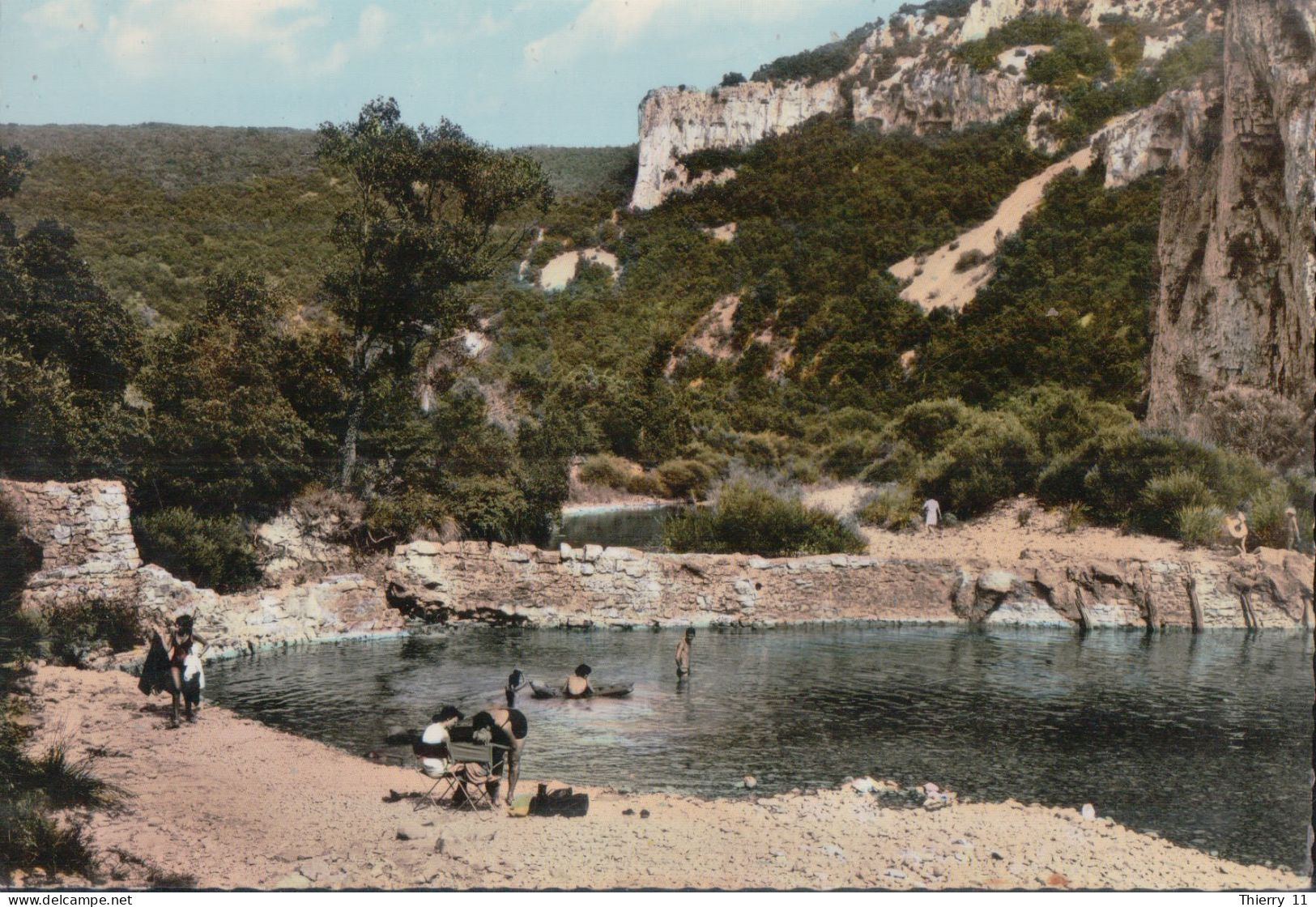 Cpsm 07 Lagorce Baignade Dans La Vallée De L'Ibie - Andere & Zonder Classificatie