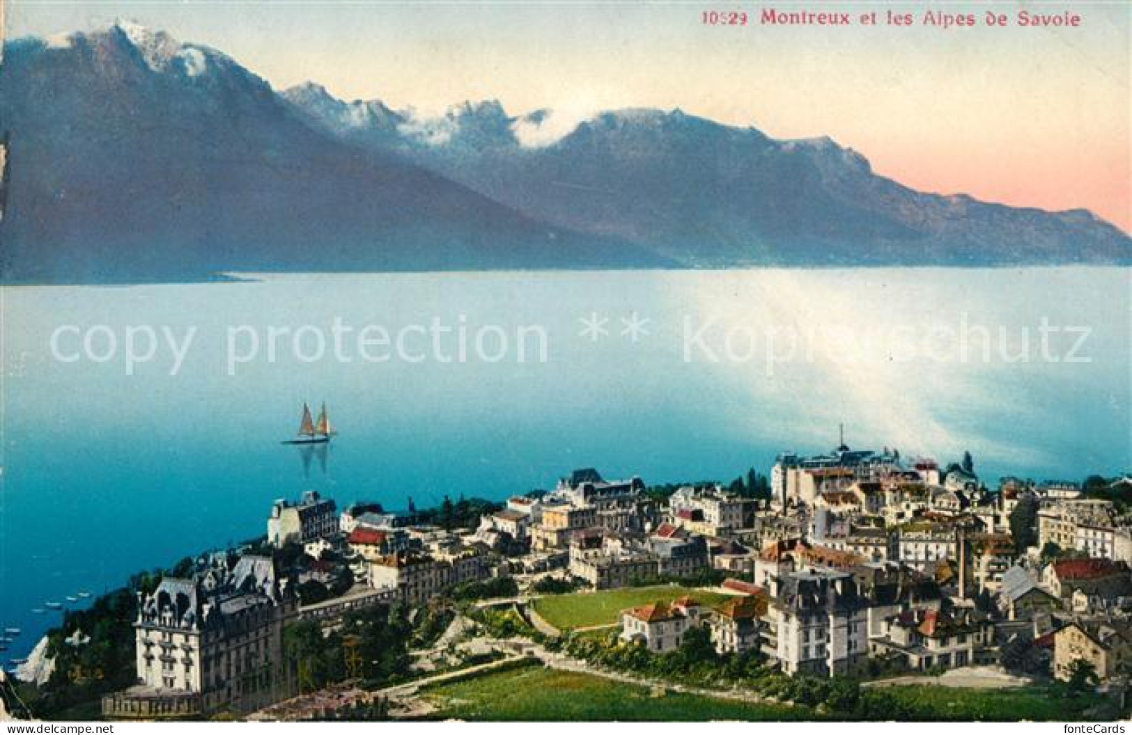 13038627 Montreux VD Et Les Alpes De Savoie Montreux - Autres & Non Classés