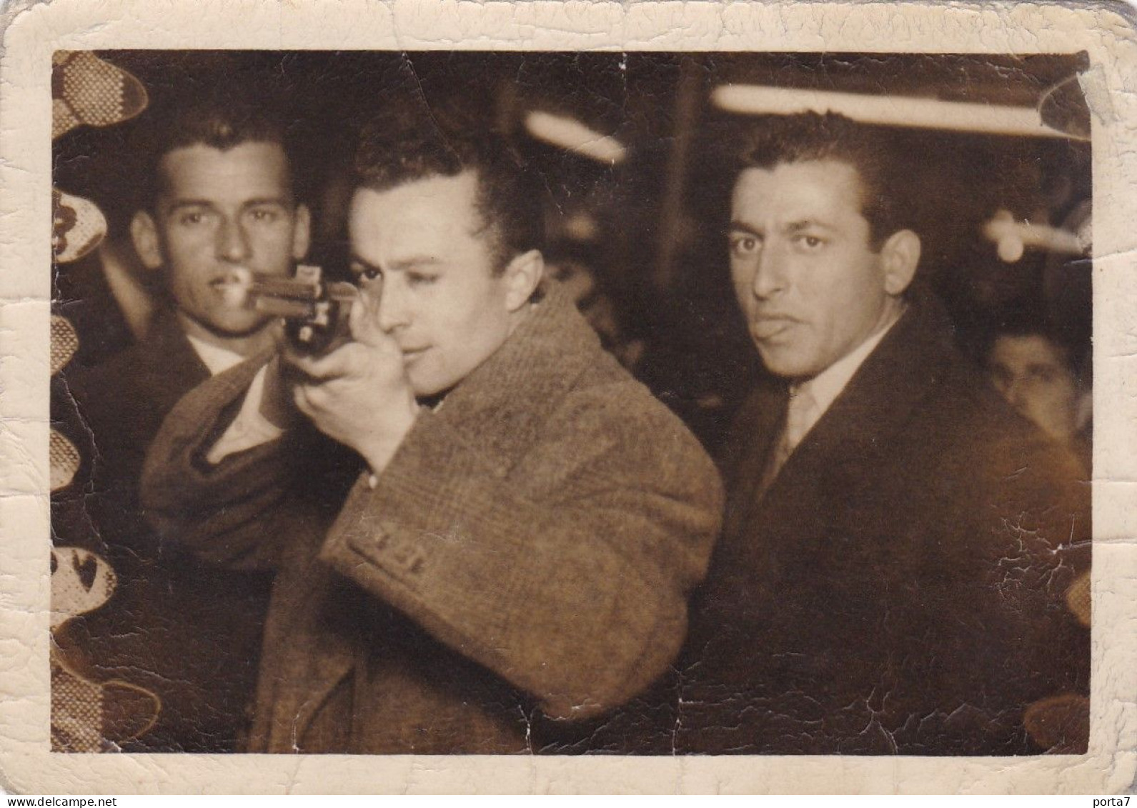 LUNA PARK TIRO A SEGNO - FOTO FLASH - TIR A LA CARABINE  - FOTO  ORIGINALE 1957 - Anonyme Personen