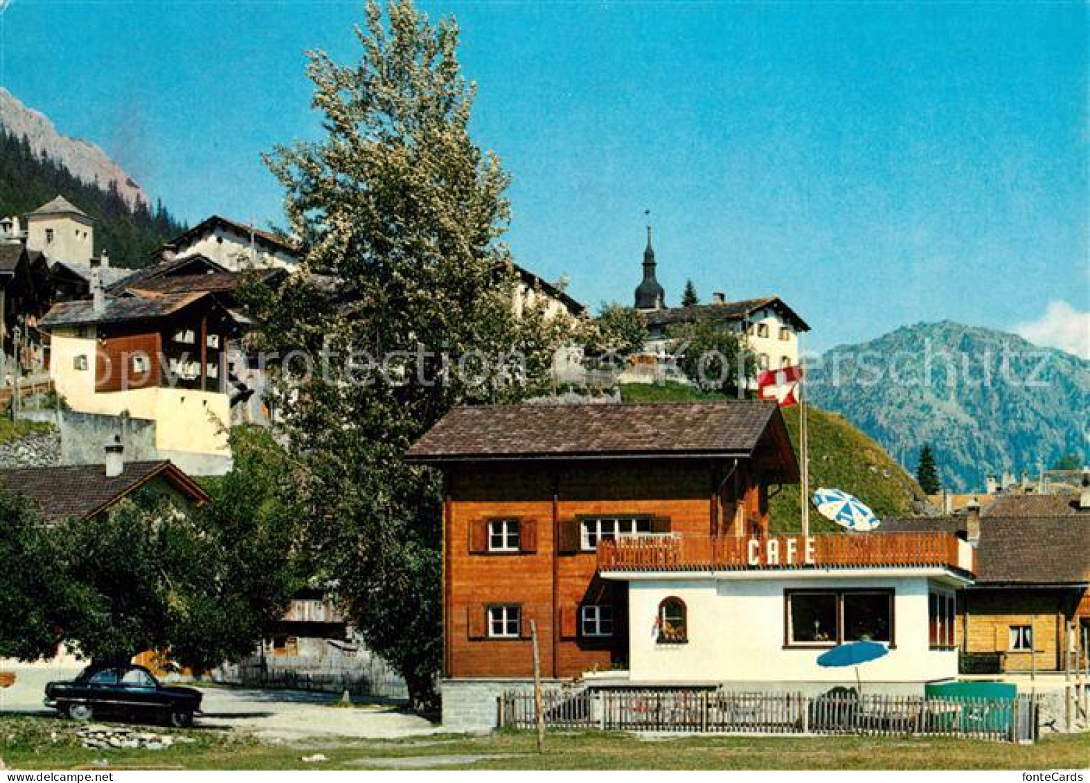 13026417 Spluegen GR Cafe Schwarz Spluegen GR - Sonstige & Ohne Zuordnung