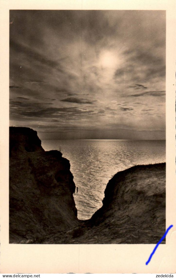 H2259 - Foto Künstlerkarte - Motivkarte Meer See Sonnenuntergang - Verlag Garloff Magdeburg DDR - Sonstige & Ohne Zuordnung