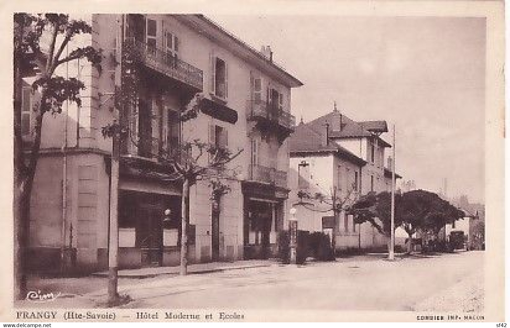 FRANGY          Hotel Moderne Et écoles  + Pompe à Essence - Frangy