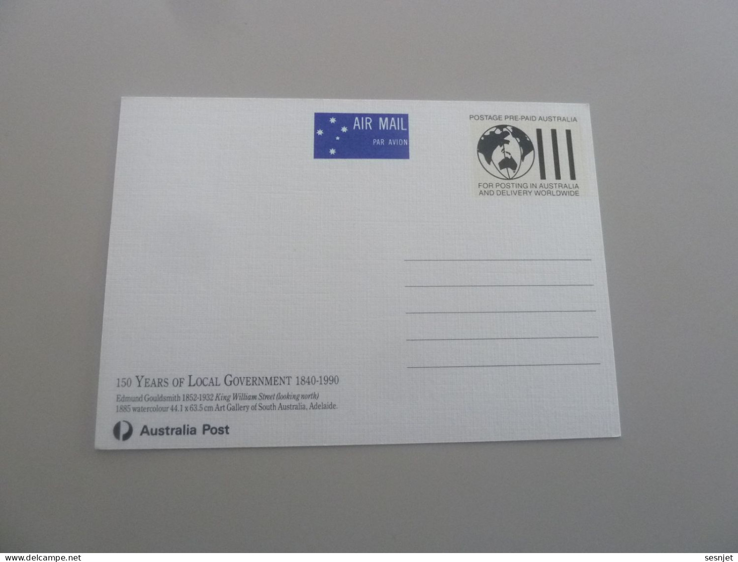 150 Years Of Local Government (1840-1990) - 43c. - Editions Australia Post - Année 1990 - - Postmark Collection