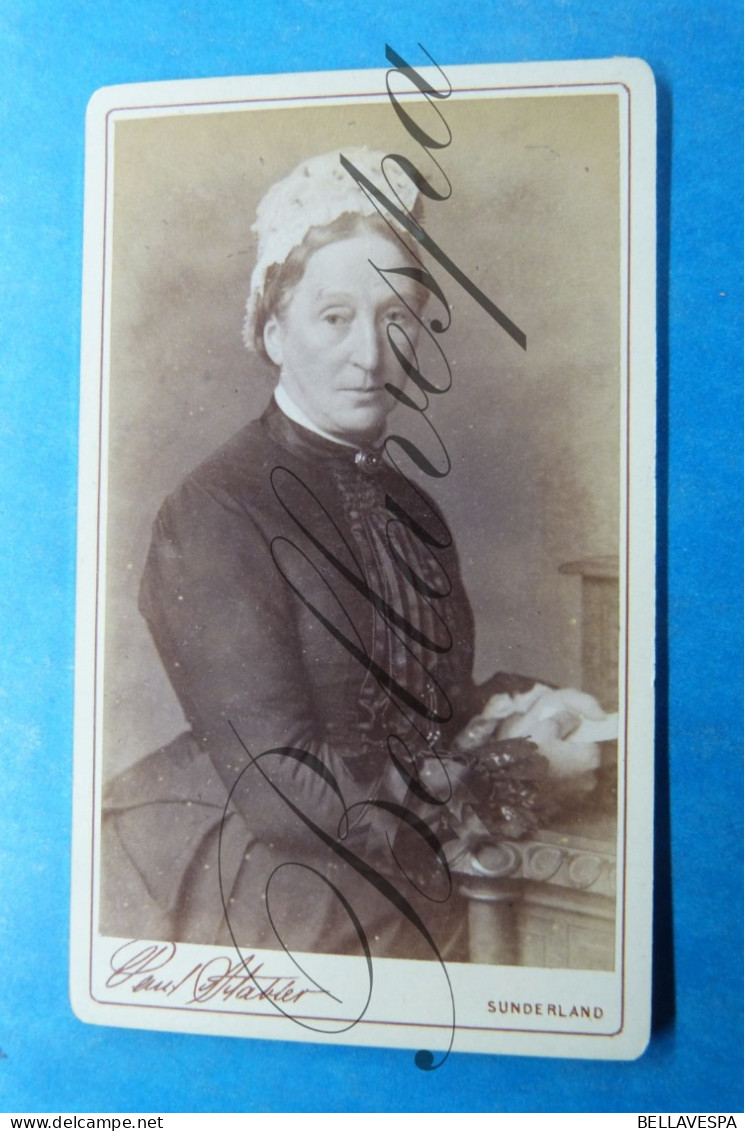 C.D.V. Carte De Visite. Atelier Portret Photo   Paul STABLER Sunderland - Personnes Identifiées