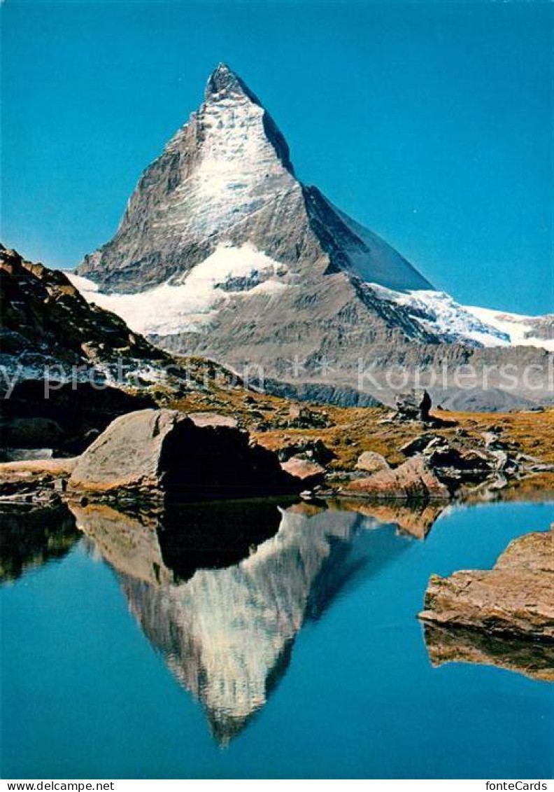 13021277 Zermatt VS Riffelsee Matterhorn  Zermatt VS - Other & Unclassified