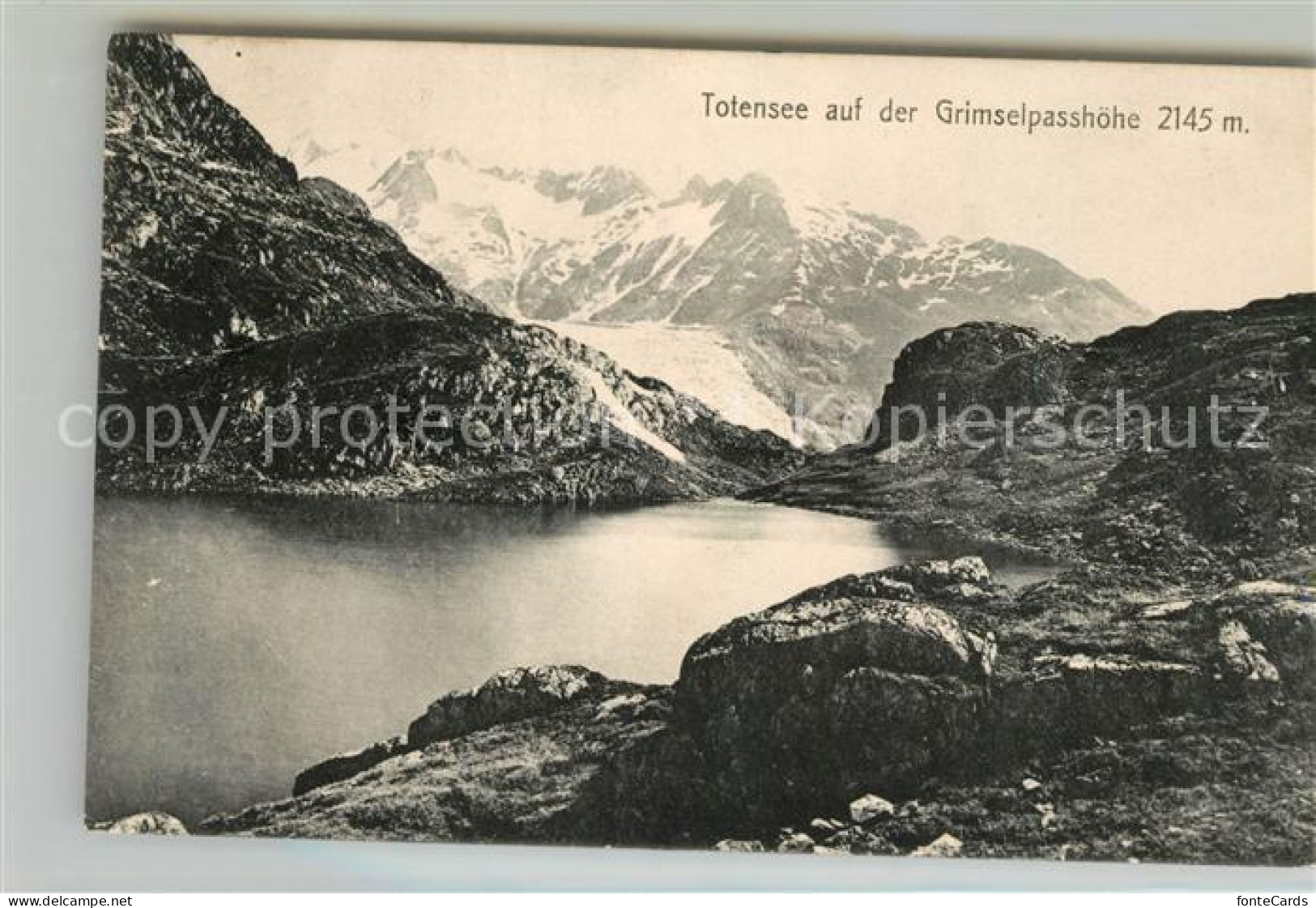 13014229 Grimsel Passhoehe Totensee Gebirgspanorama Grimsel Passhoehe - Other & Unclassified