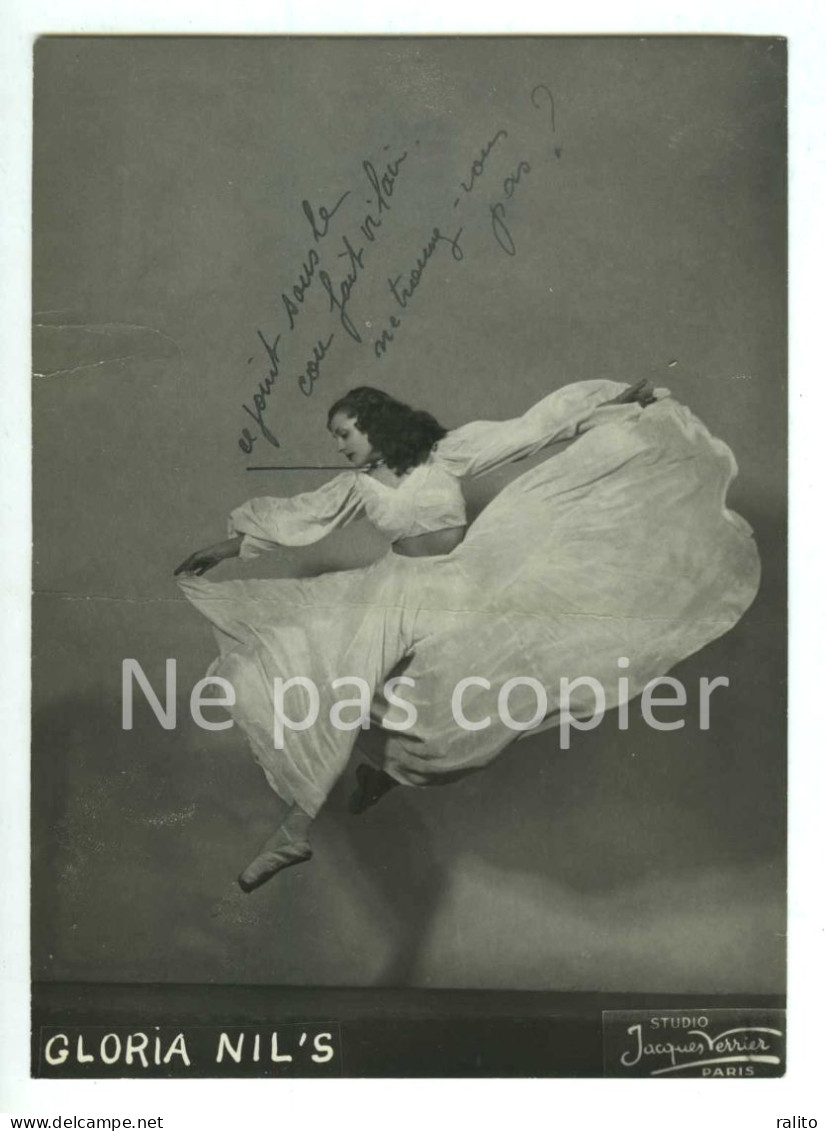 GLORIA NIL'S Vers 1940 Danse Voiles Photo Jacques VERRIER Retouche Retoucheur - Sonstige & Ohne Zuordnung
