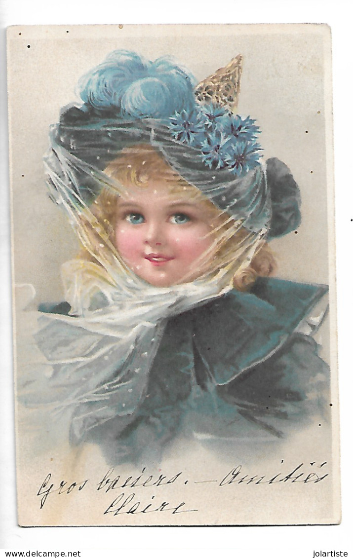 Carte Precurseur Jolie Femme Art Moderne Enrubannee N0174 - 1900-1949