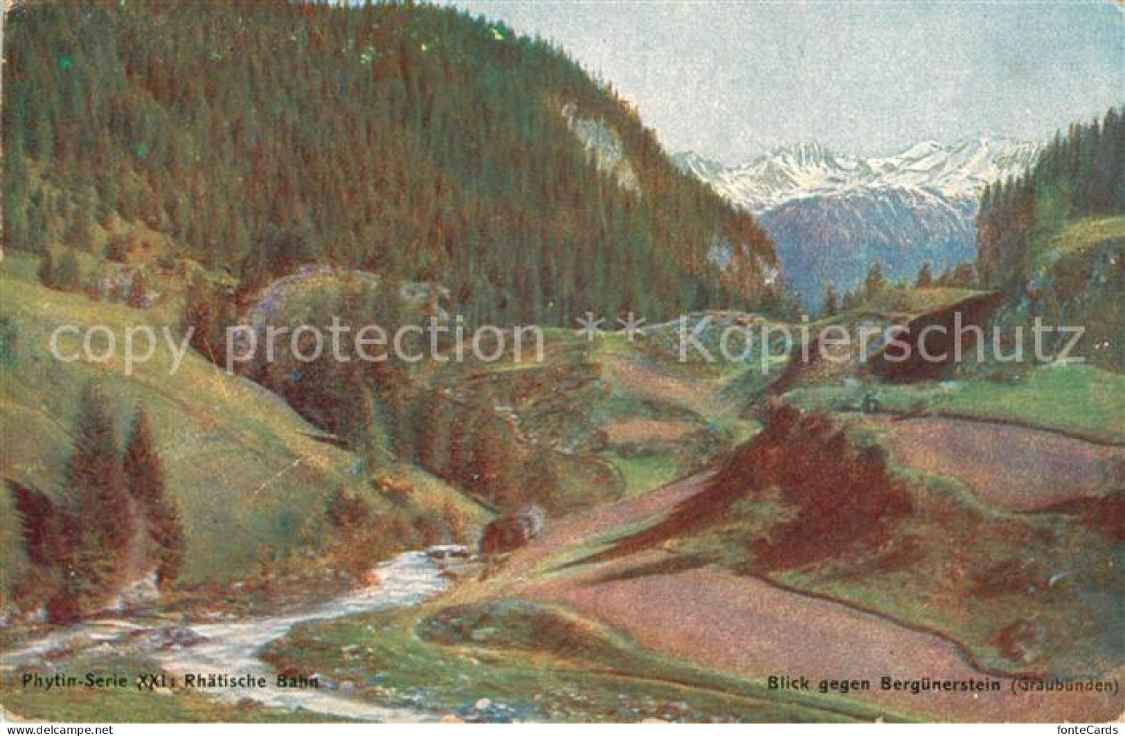 13012819 Graubuenden Kanton Blick Gegen Berguenerstein Landschaftspanorama Alpen - Otros & Sin Clasificación