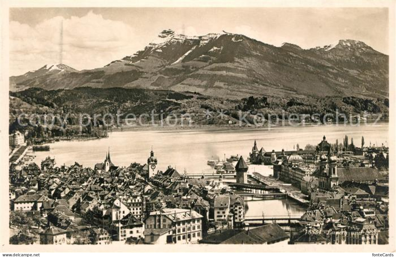 13012799 Luzern LU Panorama Vierwaldstaettersee Mit Rigi Fliegeraufnahme Luzern - Autres & Non Classés