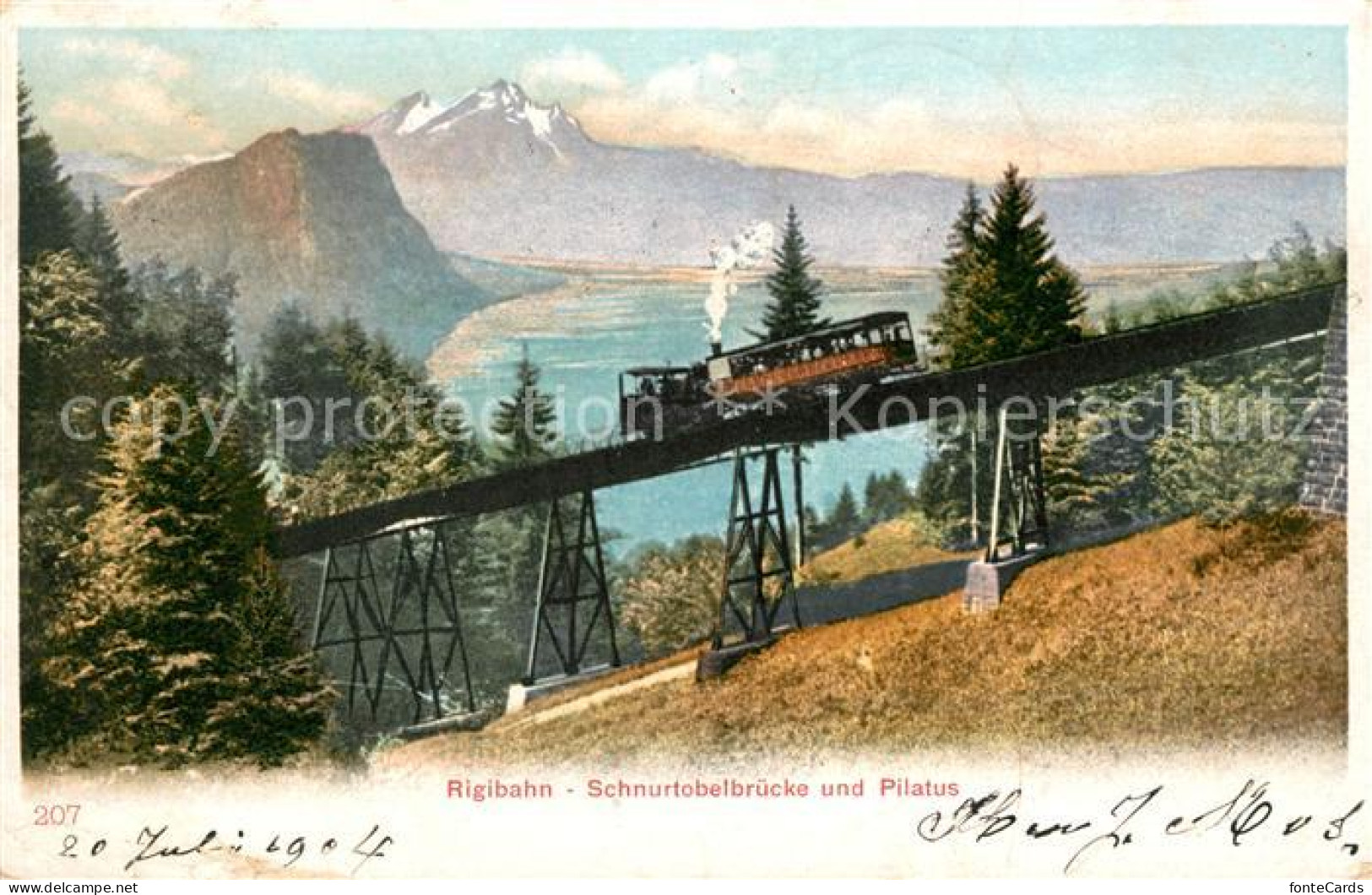 13012797 Rigi Kulm Rigibahn Schnurtobelbruecke Und Pilatus Rigi Kulm - Sonstige & Ohne Zuordnung