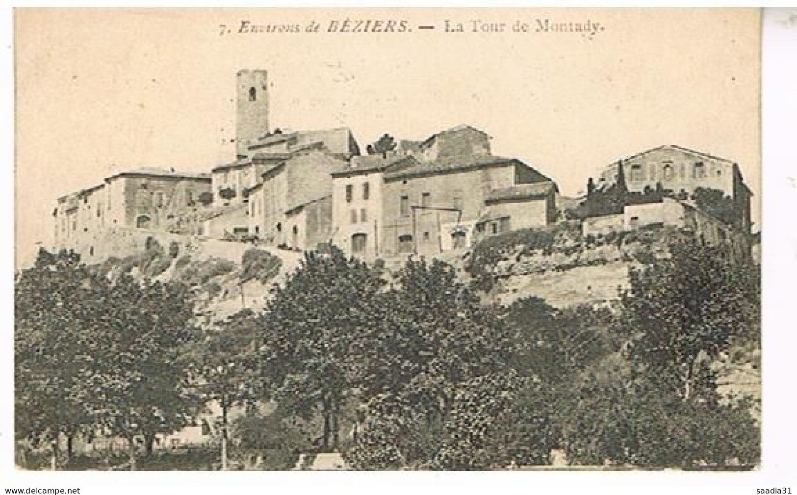 34  ENVIRONS DE BEZIERS LA TOUR DE MONTADY  1914 - Beziers