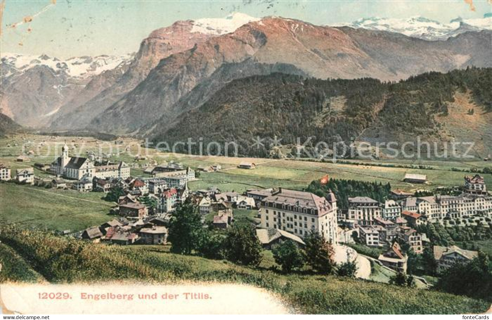 13010779 Engelberg OW Panorama Mit Titlis Engelberg - Sonstige & Ohne Zuordnung