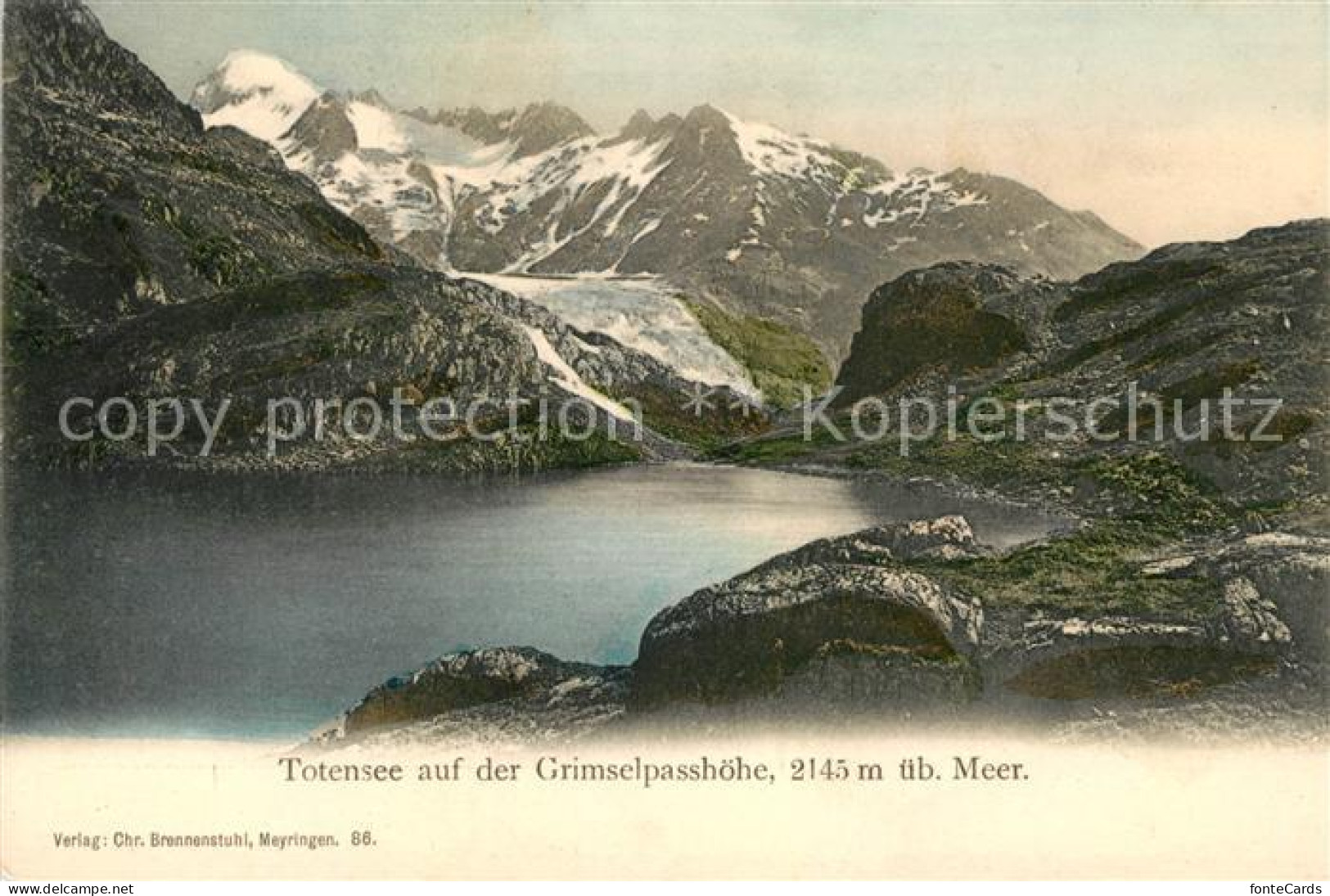 13010757 Grimsel Passhoehe Bergsee Totensee Gebirgspass Alpen Grimsel Passhoehe - Sonstige & Ohne Zuordnung