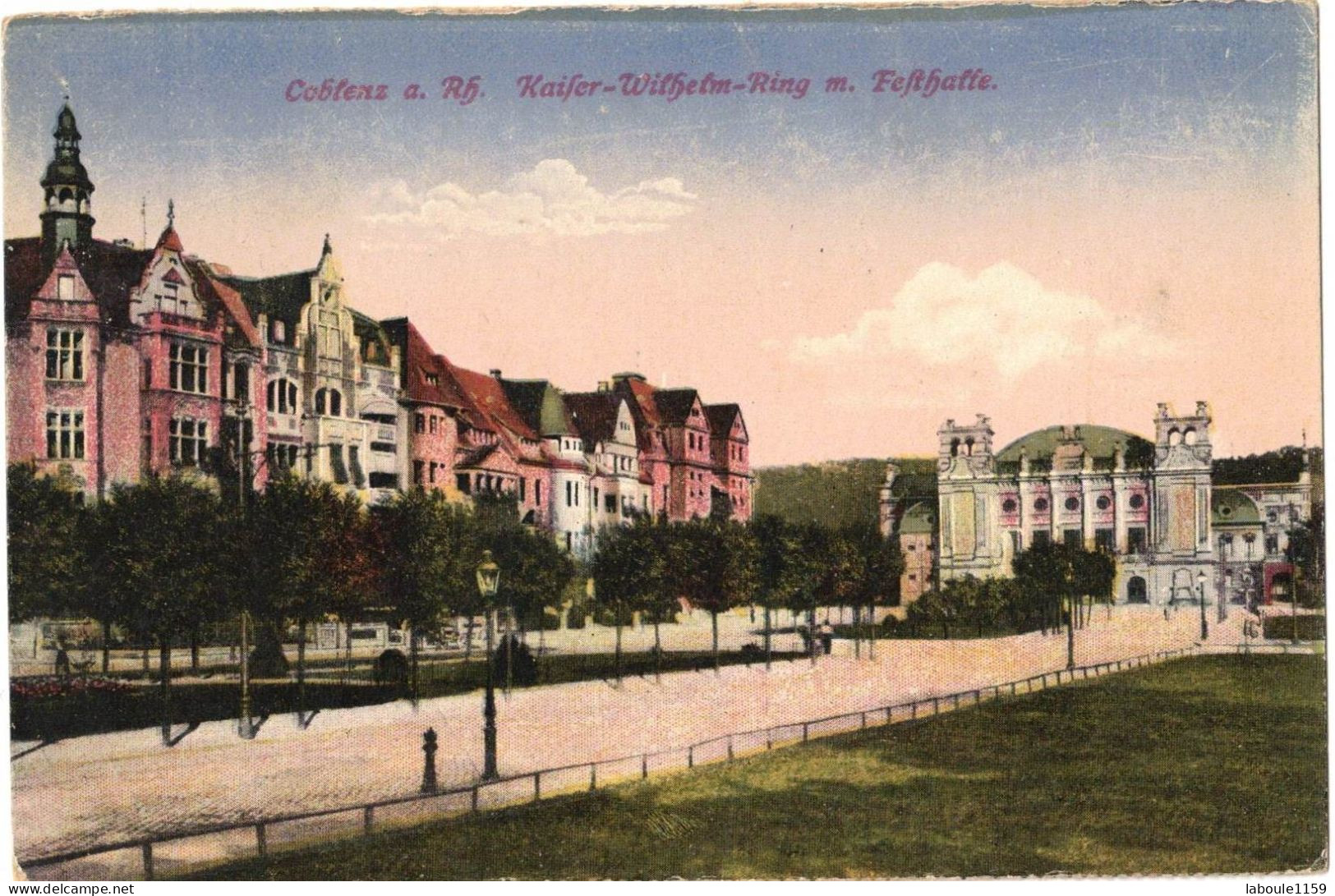 ALLEMAGNE GERMANY RHENANIE PALATINAT KOBLENZ COBLENZ A. RH. : KAISER WILHEM RING M. FESTHALLE - ED COLORISEE - Koblenz