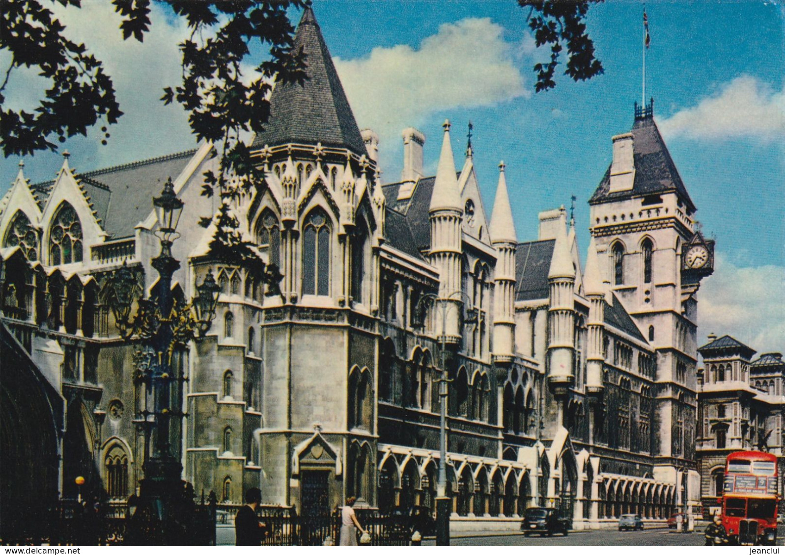 CPM.    "   ROYAL COURTS OF JUSTICE . STRAND . LONDON  "  .  CARTE AFFR AU VERSO  .  2 SCANNES - Other & Unclassified