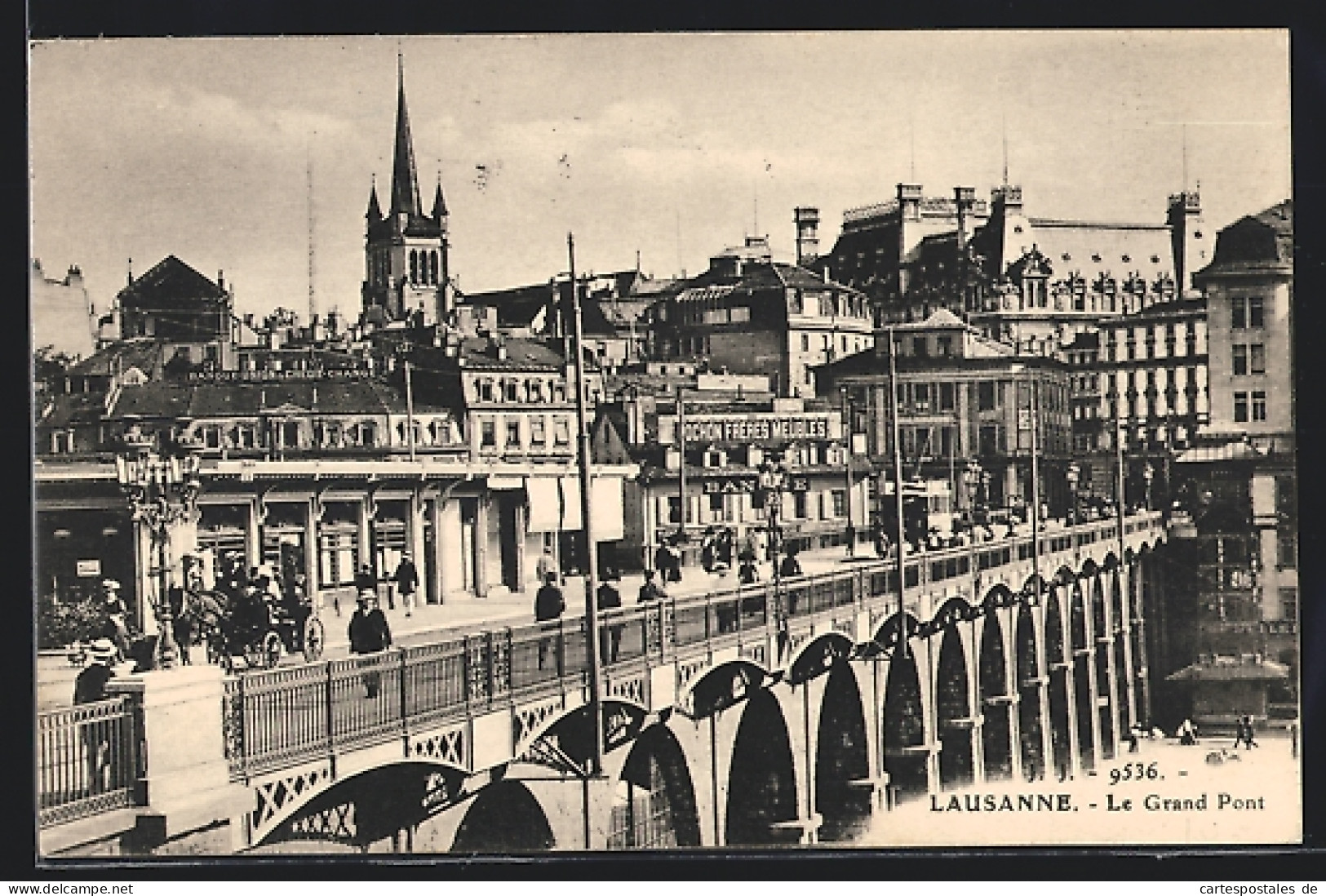 AK Lausanne, Le Grand Pont  - Lausanne