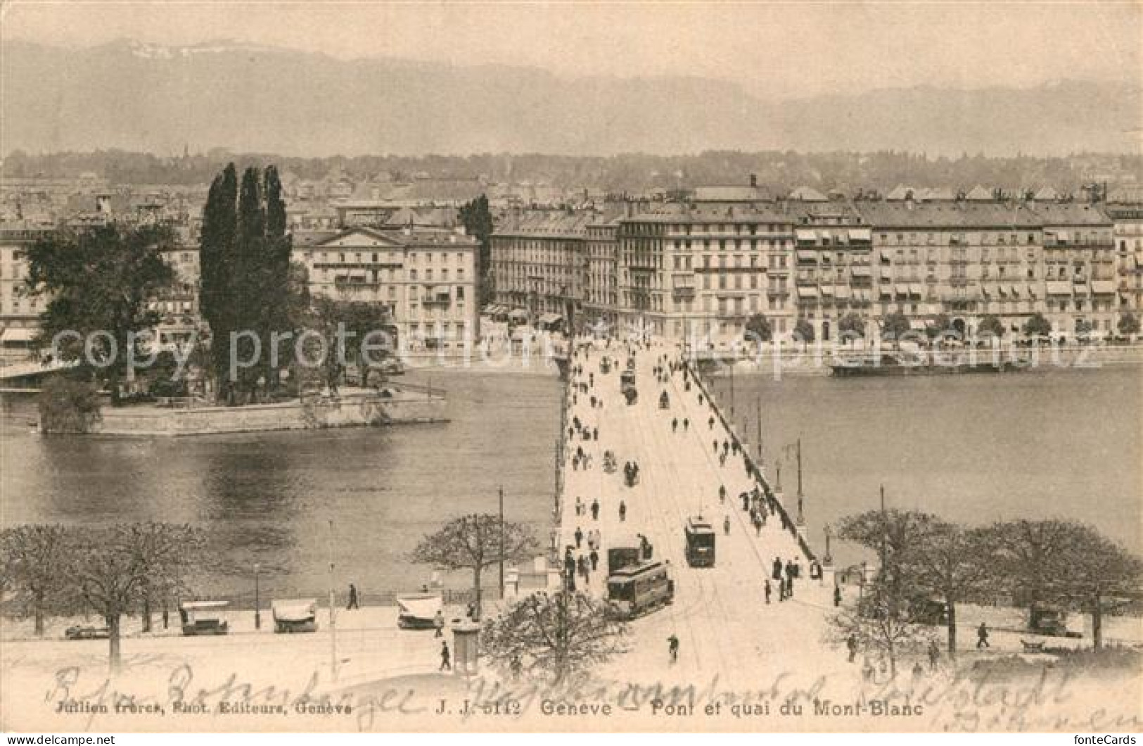 13009487 Geneve GE Potn Et Quai Du Mont Blanc Geneve - Autres & Non Classés