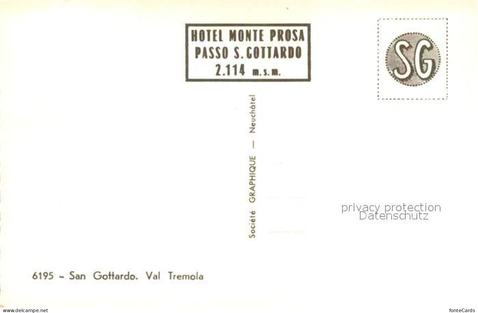 13007629 San Gottardo Val Tremola San Gottardo - Autres & Non Classés
