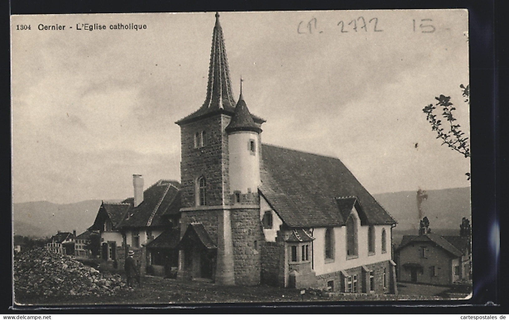 AK Cernier, L`Eglise Catholique  - Cernier