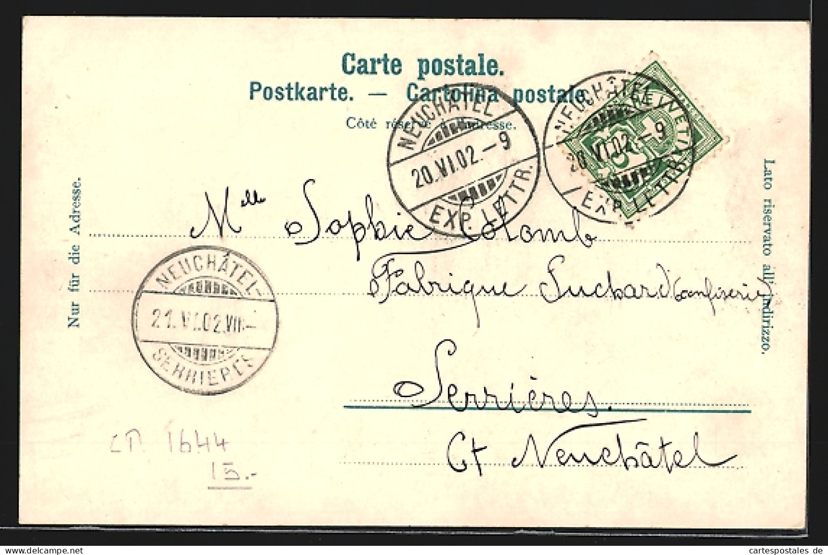 AK Neuchatel, Postes Et Port  - Altri & Non Classificati