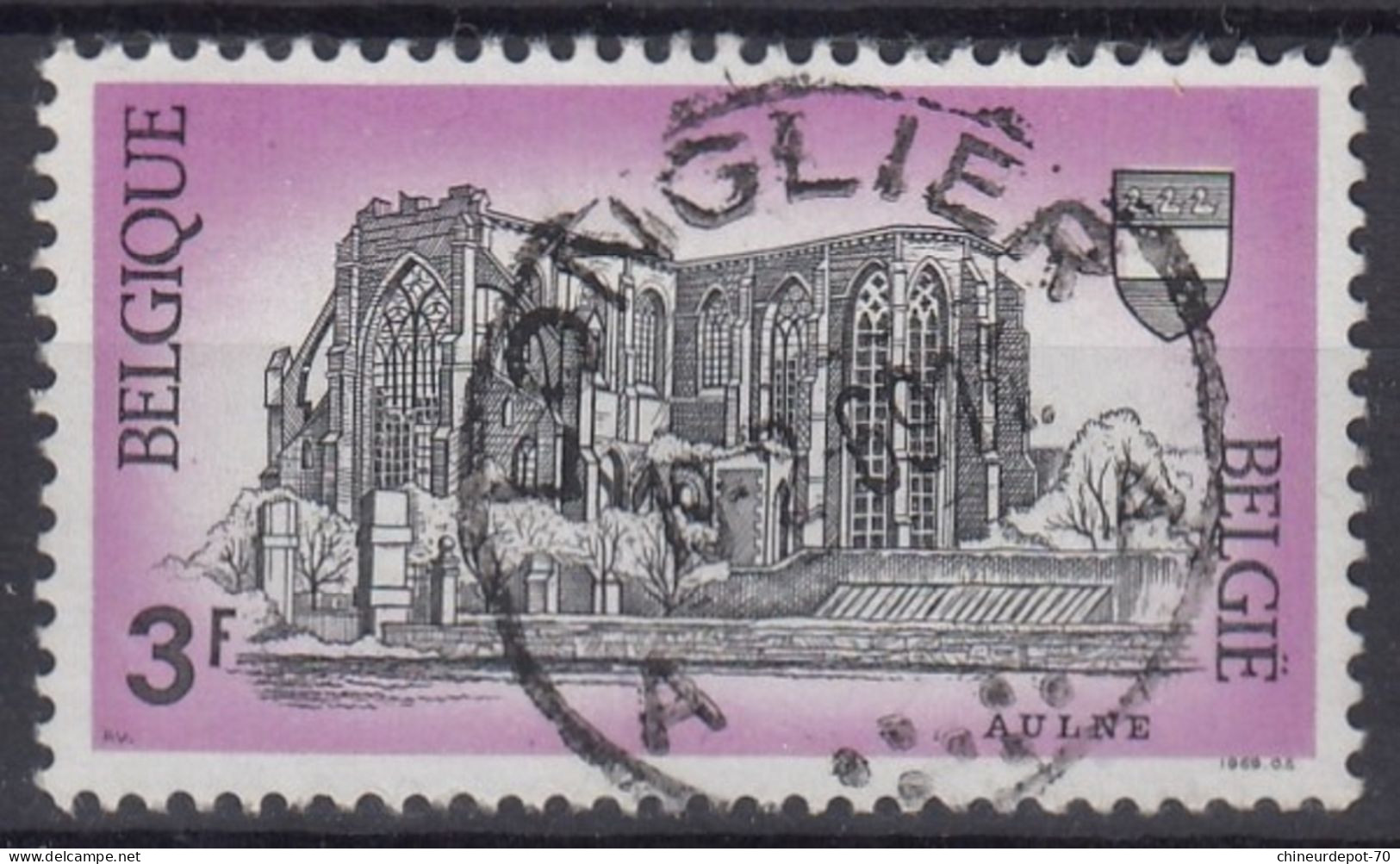 Abbaye Aulne Cachet Longlier - Gebruikt