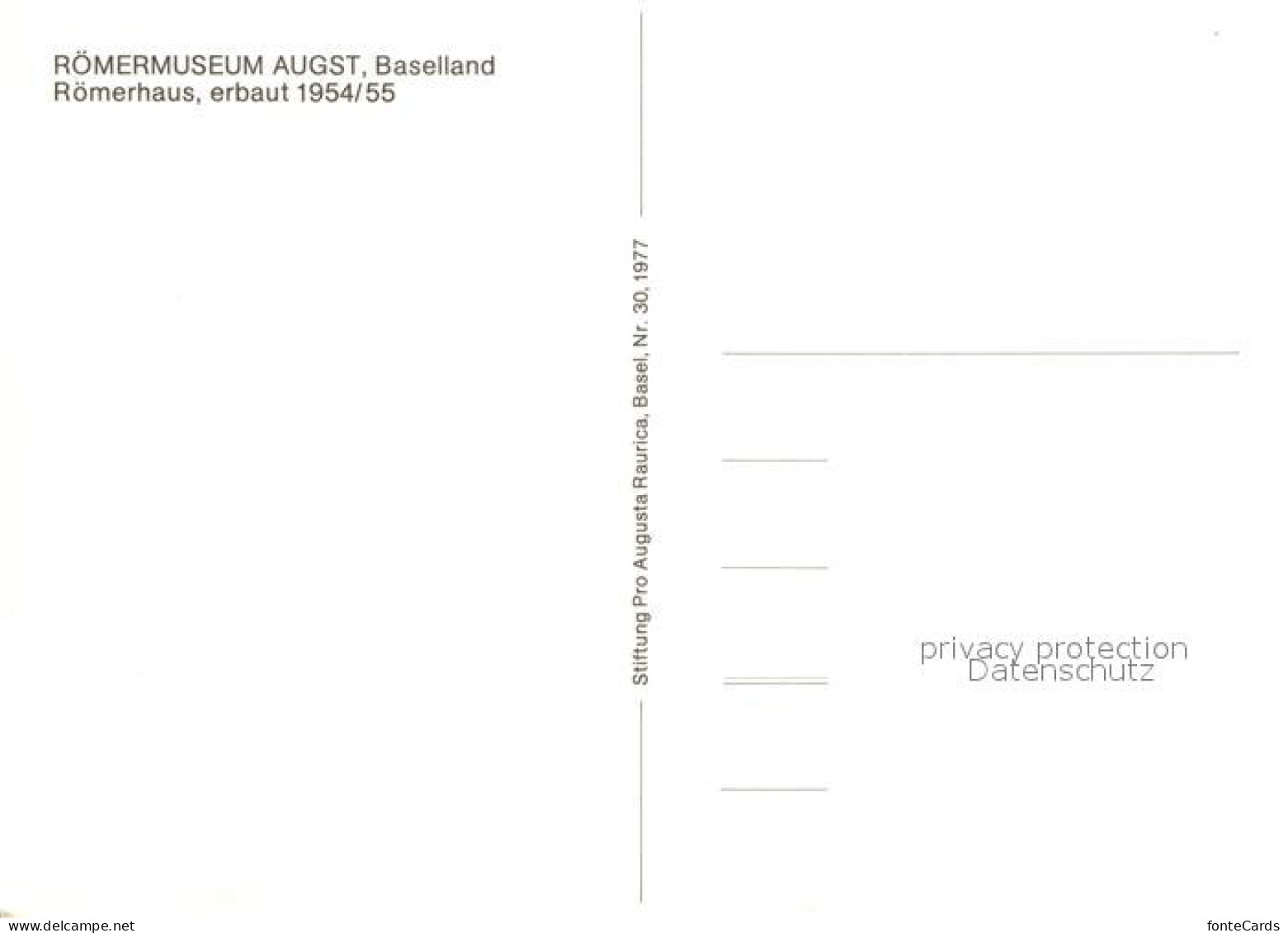 13001547 Augst Roemermuseum Augst - Other & Unclassified