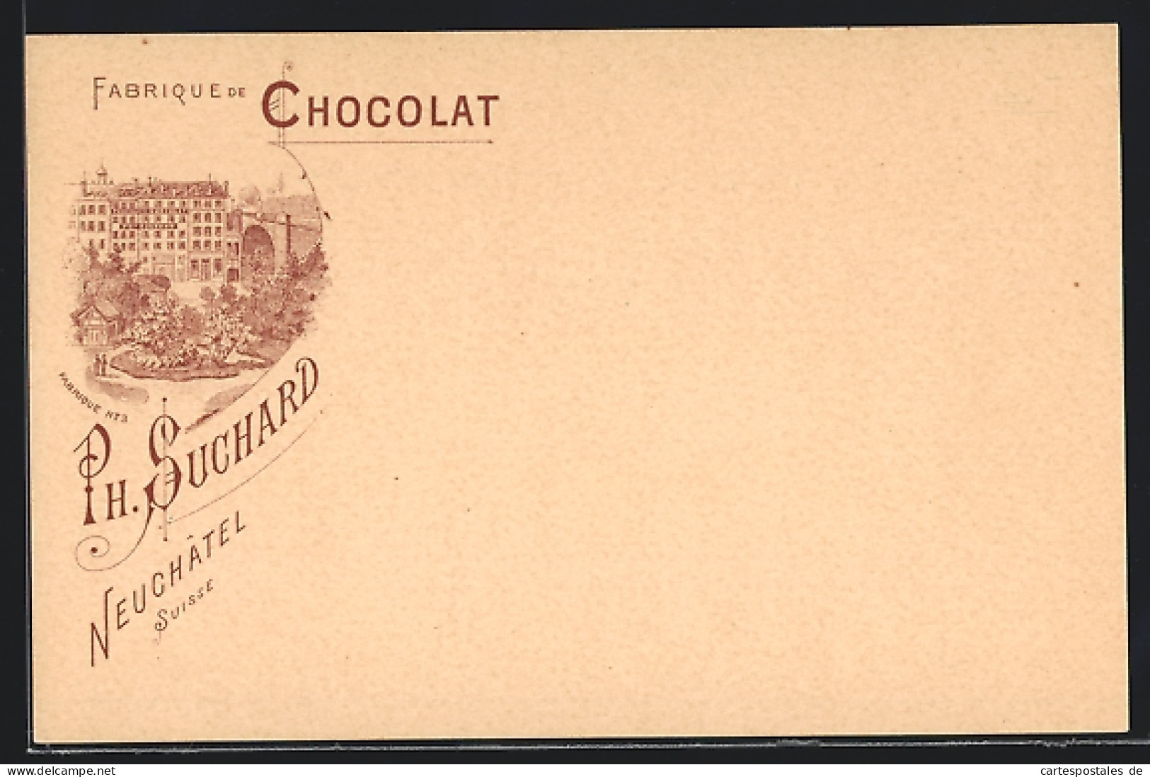 Künstler-AK Neuchatel, Fabrique De Chocolat No. 3 Ph. Suchard  - Altri & Non Classificati