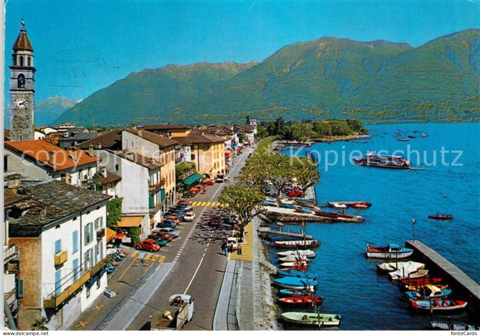 13000779 Ascona Lago Maggiore Panorama Hafen Ascona Lago Maggiore - Sonstige & Ohne Zuordnung