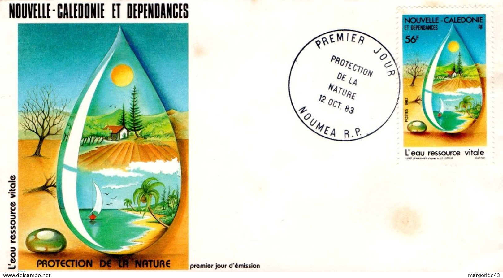 NOUVELLE CALEDONIE  LOT DE 59 FDC DIFFERENTES - Vrac (max 999 Timbres)