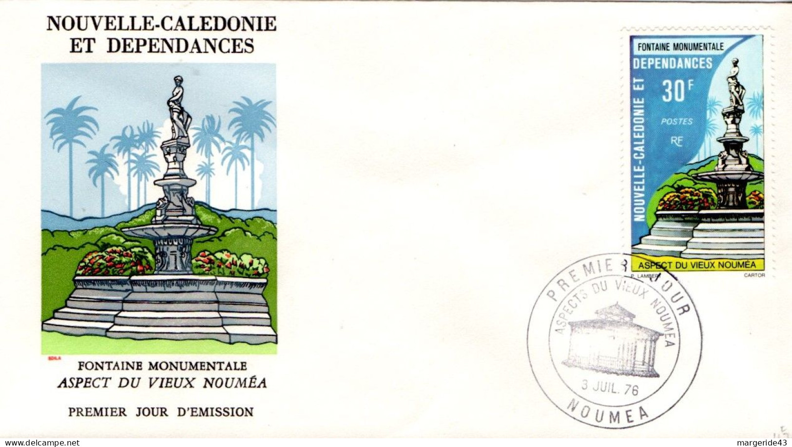 NOUVELLE CALEDONIE  LOT DE 59 FDC DIFFERENTES