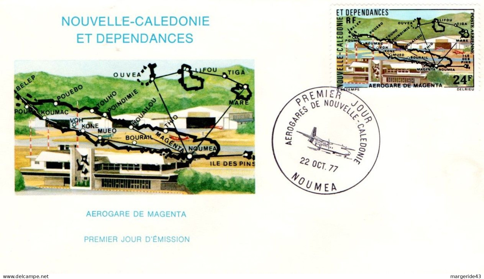 NOUVELLE CALEDONIE  LOT DE 59 FDC DIFFERENTES