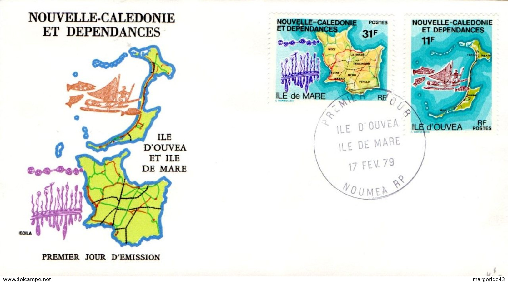 NOUVELLE CALEDONIE  LOT DE 59 FDC DIFFERENTES