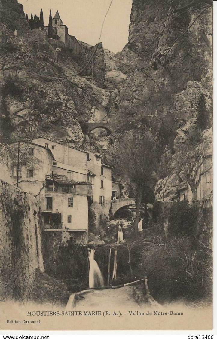 CPA04- MOUSTIERS-SAINTE-MARIE- Vallon De Notre Dame - Autres & Non Classés