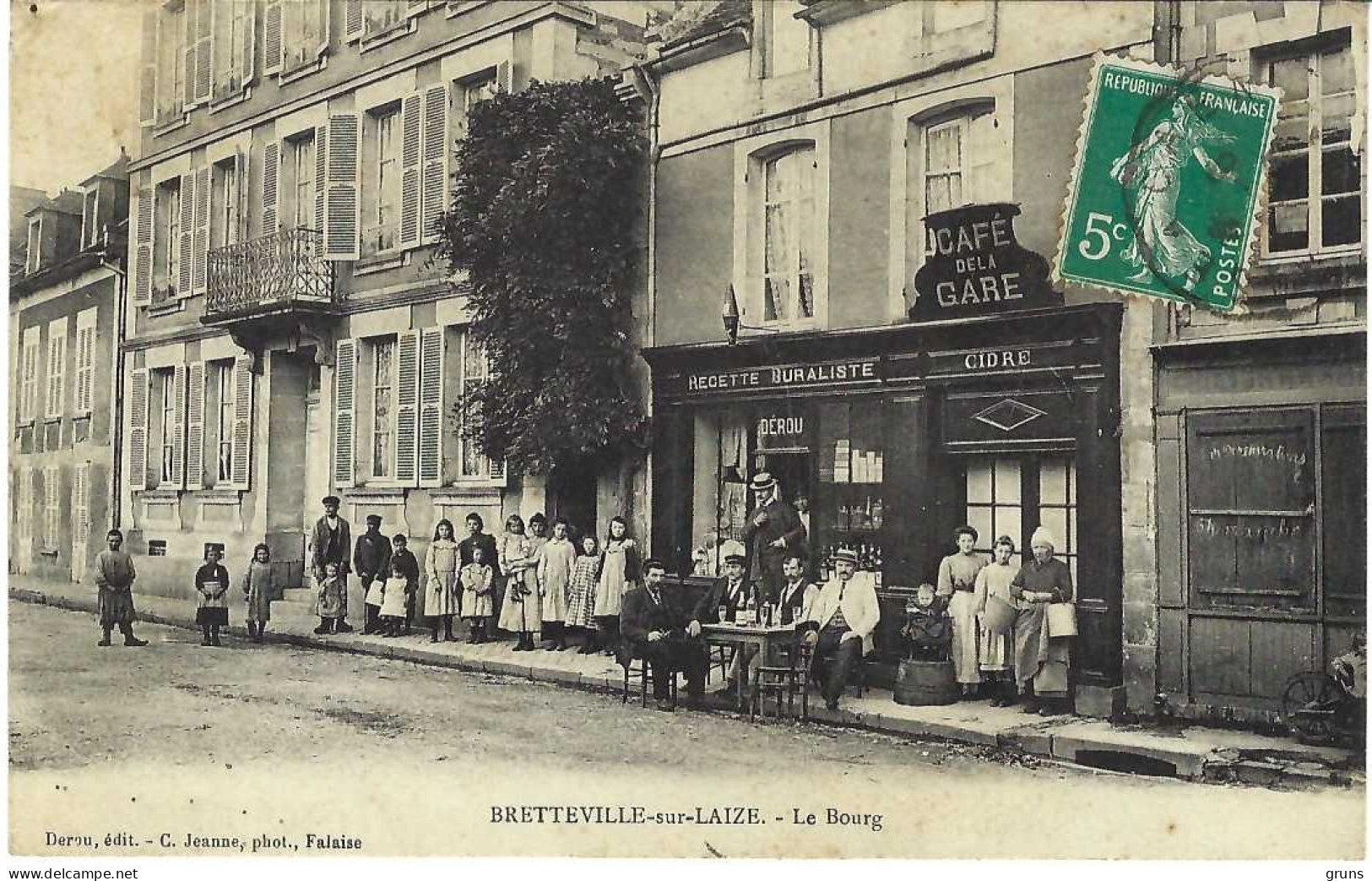 Bretteville Sur Laize Le Bourg Café De La Gare Recette Buraliste Cidre Dérou - Altri & Non Classificati