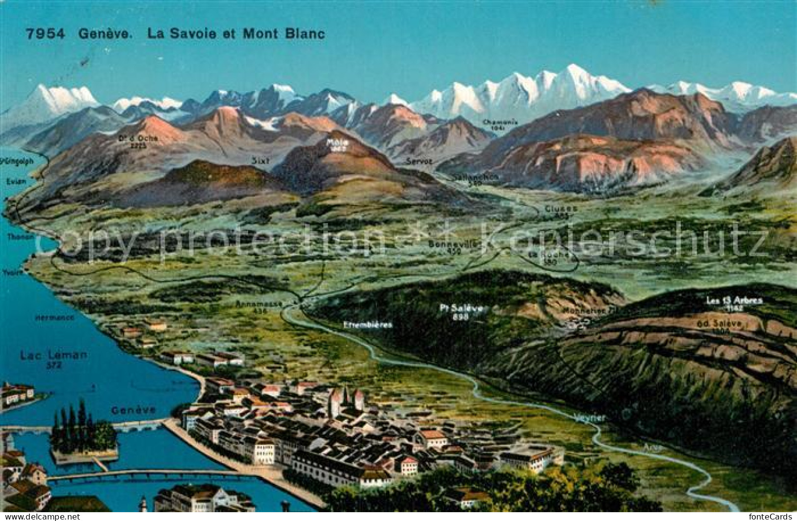 12994647 Geneve GE La Savoie Et Mont Blanc Aus Der Vogelperspektive Geneve - Altri & Non Classificati