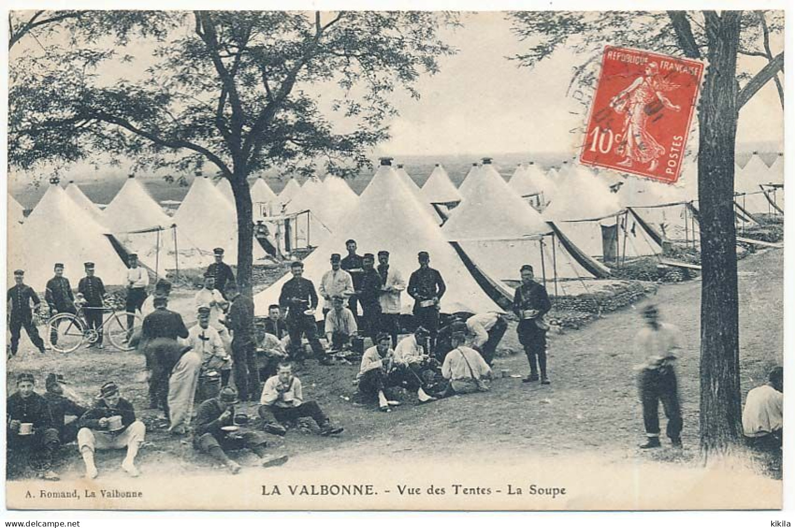 CPA 9 X 14  Ain LA VALBONNE Vue Des Tentes - La Soupe - Zonder Classificatie