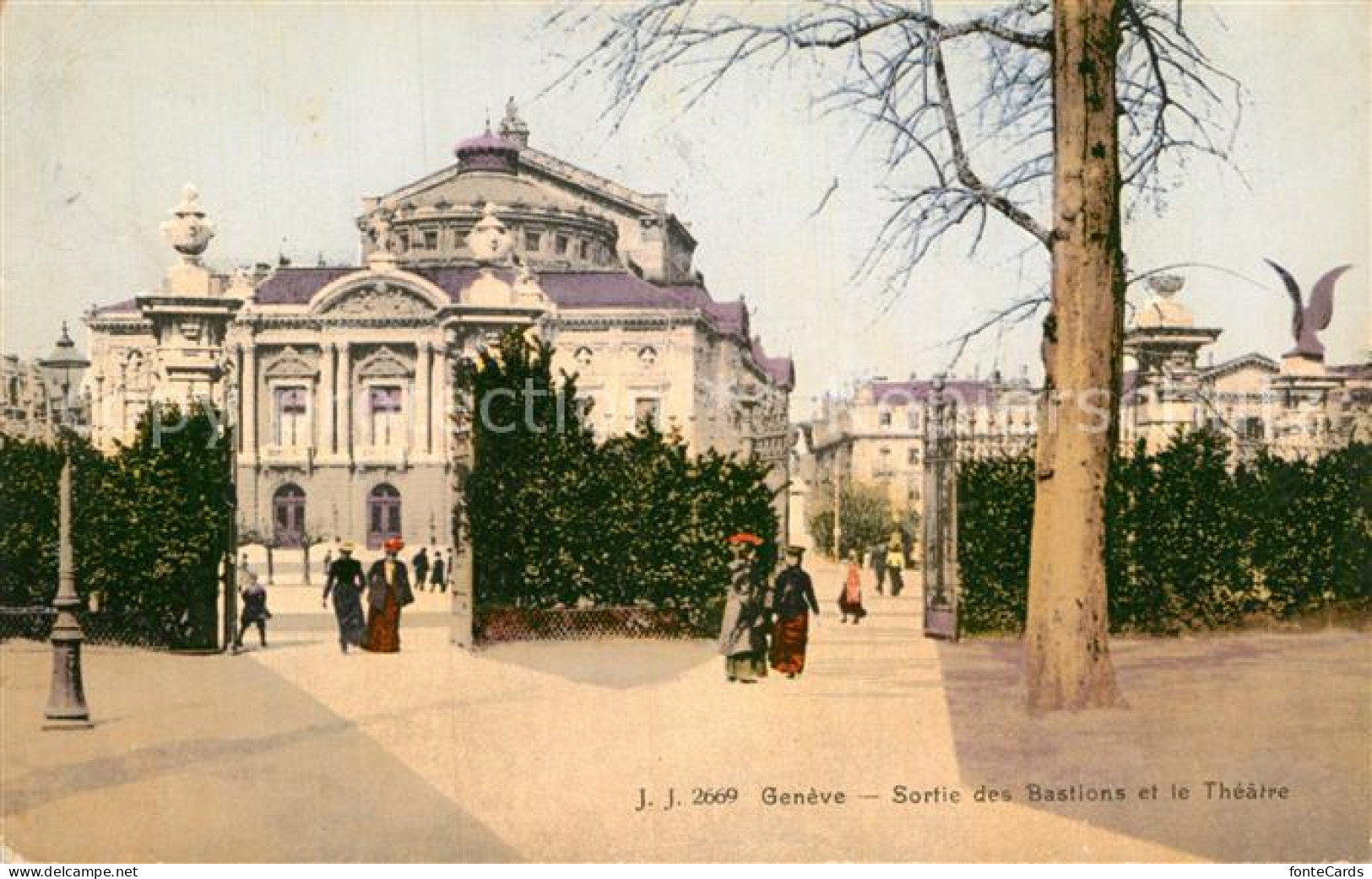 12994599 Geneve GE Sortie Des Bastions Et Le Theatre Geneve - Other & Unclassified